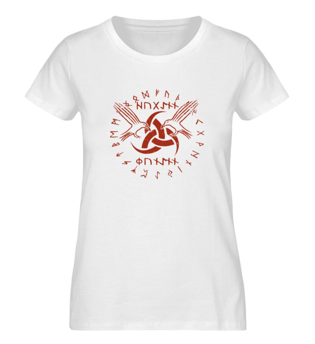 Schildmaiden Expresser Shirt "Odins Boten" - Huginn und Muninn mit Gjallarhorn - Nordic Viking Wear