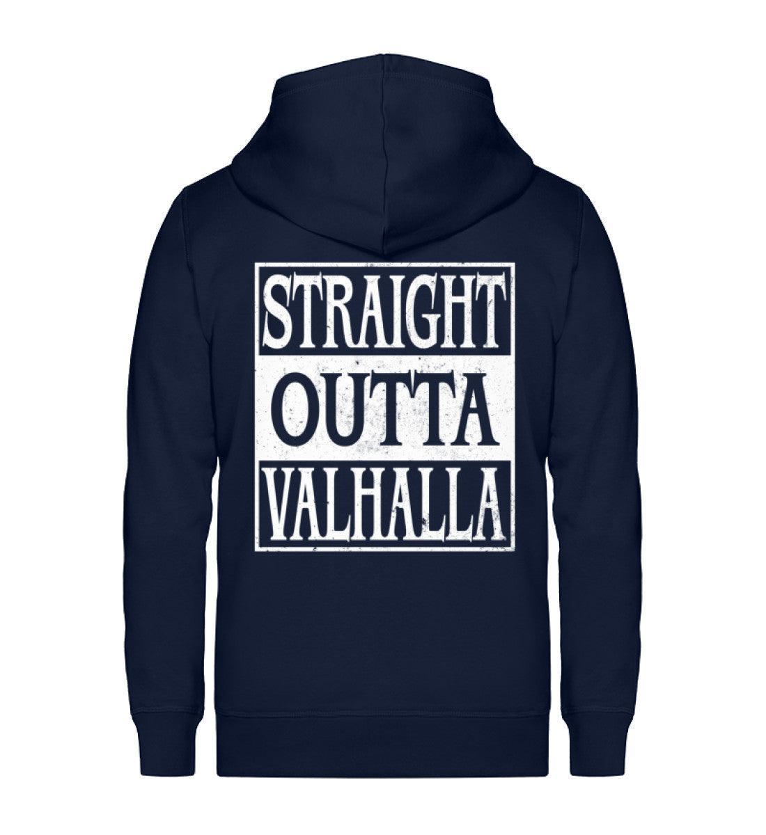 "Straight Outta Valhalla" Wikinger / Schildmaiden Zip-Hoodie - Nordic Viking Wear