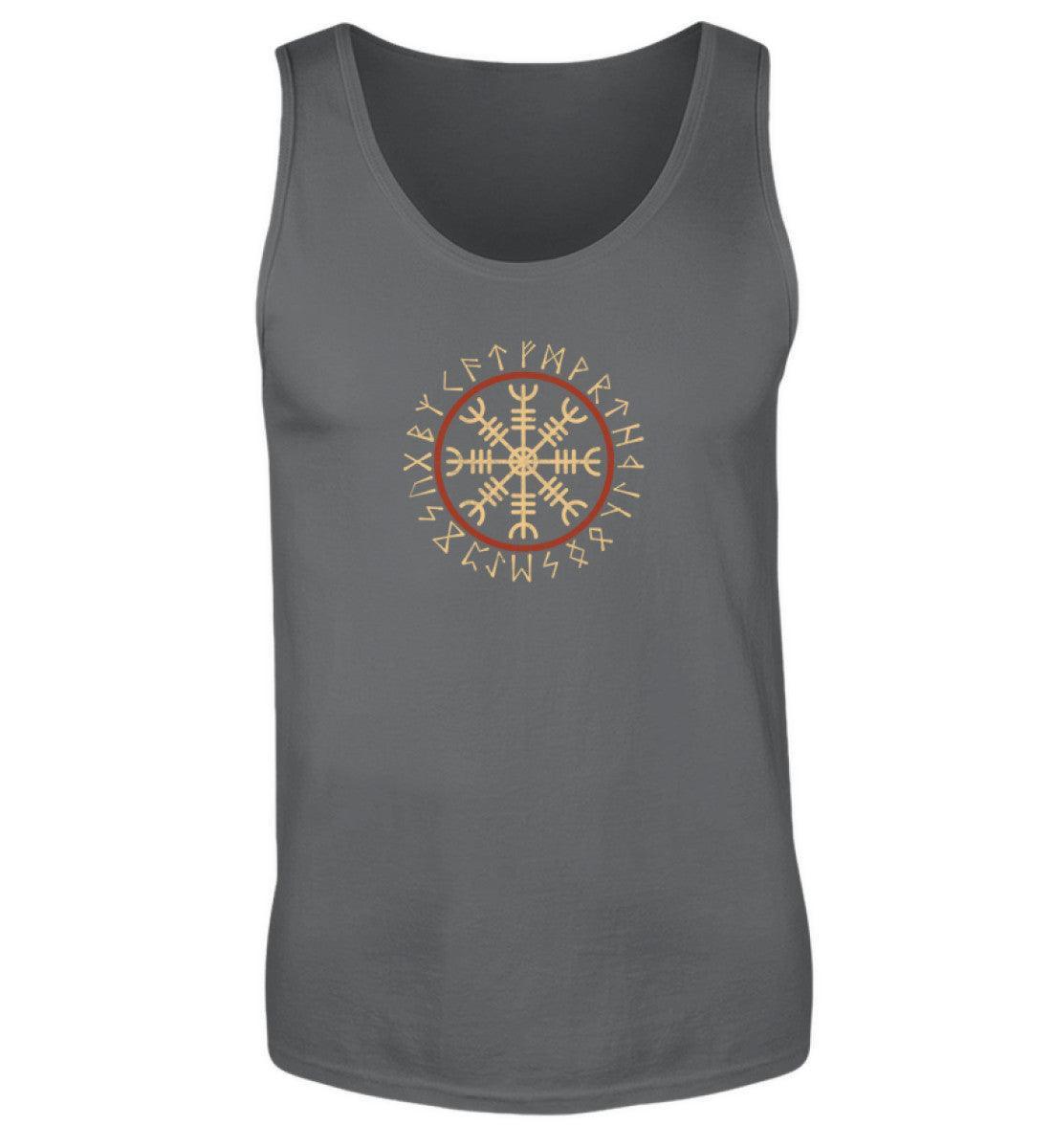 Wikinger Helm Of Awe Mit Runenkreis - Herren Tanktop - Nordic Viking Wear