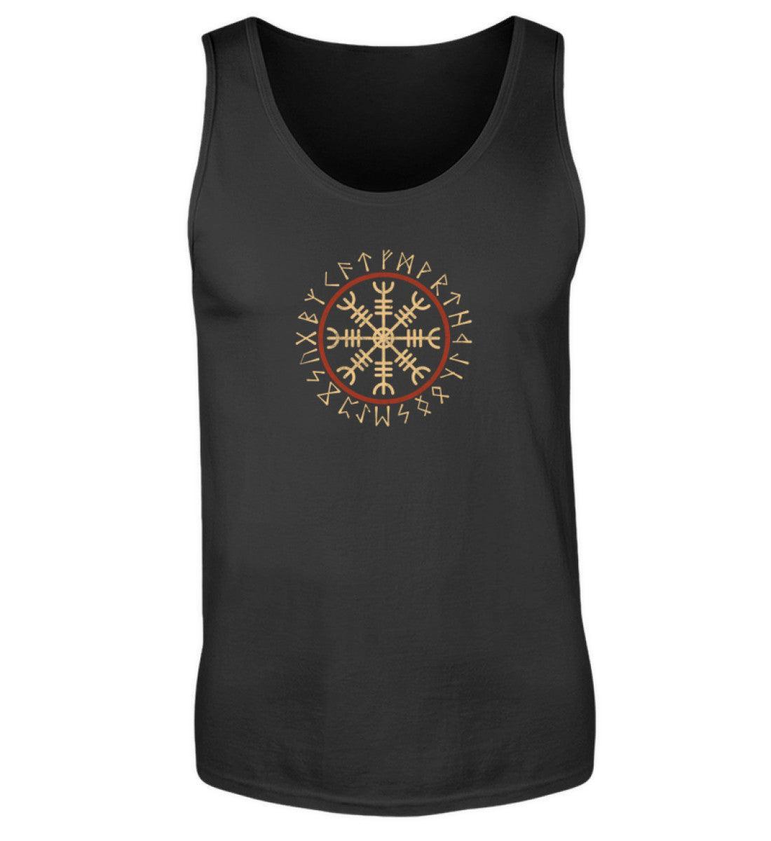 Wikinger Helm Of Awe Mit Runenkreis - Herren Tanktop - Nordic Viking Wear
