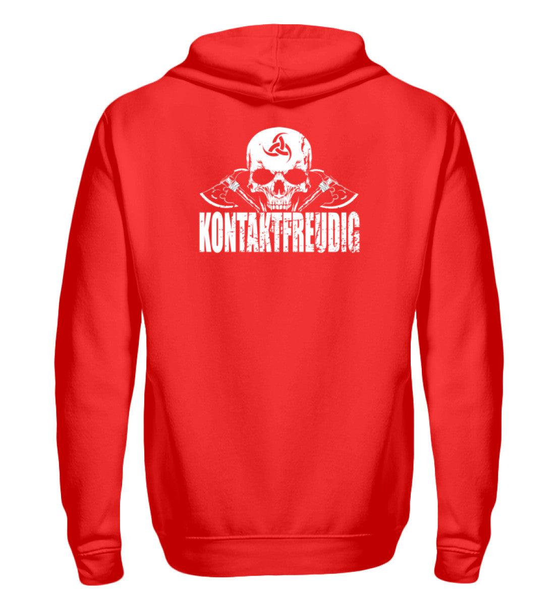 ⚔ Kontaktfreudig Zipp-Hoodie – Wikinger Humor trifft Härte! ⚔ - Nordic Viking Wear