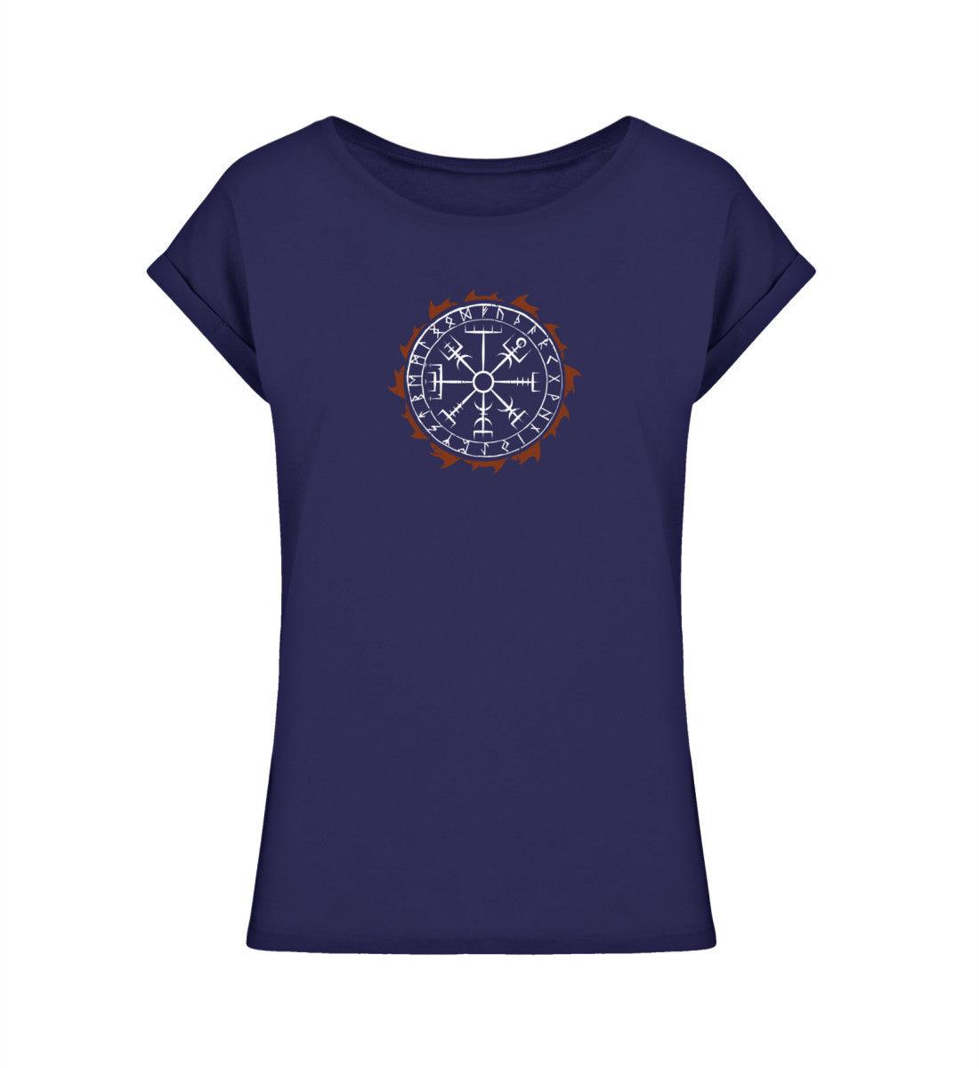 Extended Shirt „Vegvisir Runenkreis – Nordischer Kompass des Lebens“ - Nordic Viking Wear