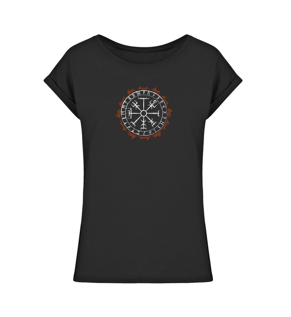 Extended Shirt „Vegvisir Runenkreis – Nordischer Kompass des Lebens“ - Nordic Viking Wear
