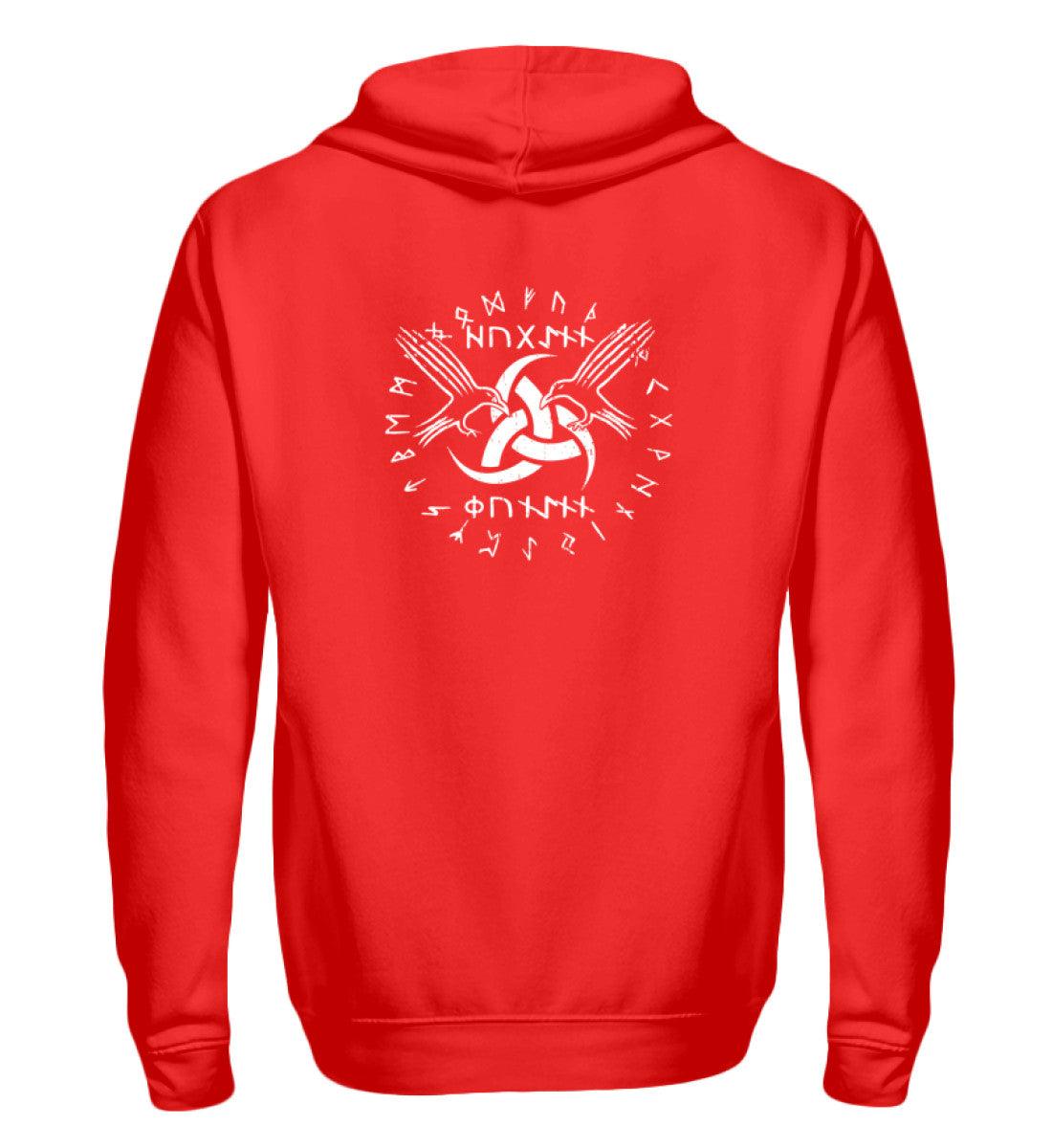 🛡️ Huginn & Muninn Wikinger-Zipp-Hoodie – Die Raben Odins 🛡️ - Nordic Viking Wear