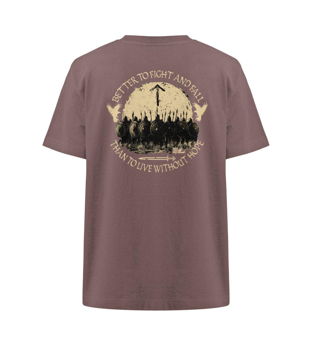 Wikinger Oversized Shirt – Better to Fight and Fall Than to Live Without Hope - Nordic Viking Wear