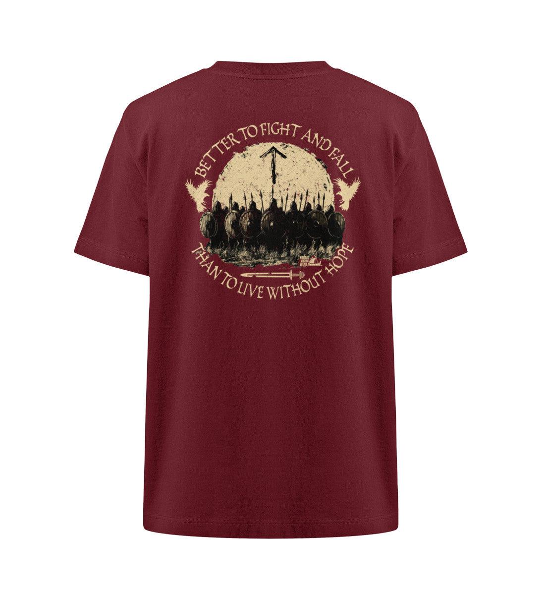 Wikinger Oversized Shirt – Better to Fight and Fall Than to Live Without Hope - Nordic Viking Wear