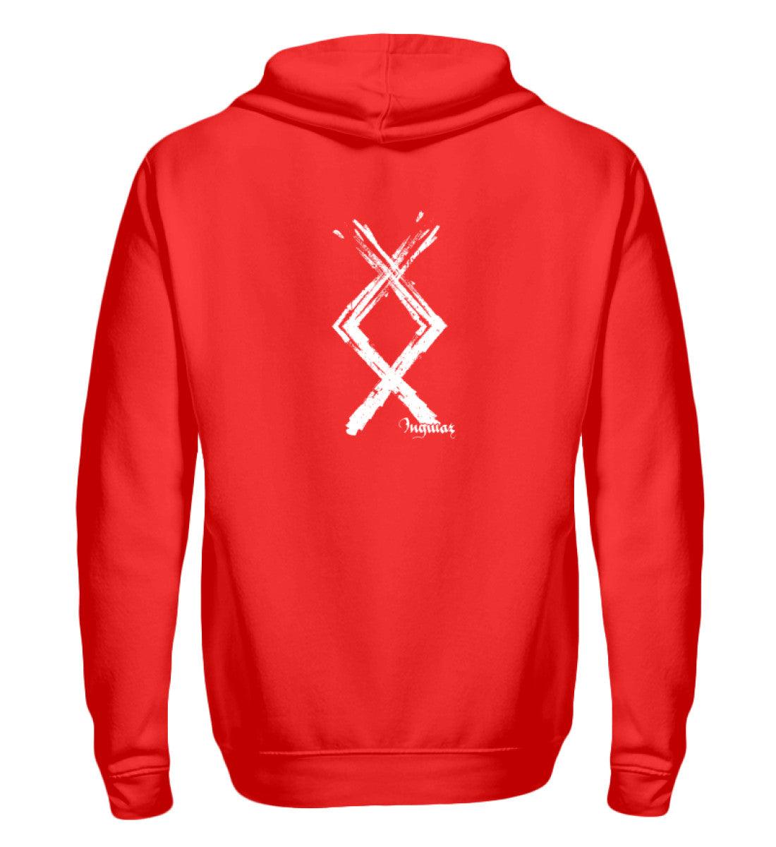 ⚡ Ingwaz Rune – Kraft & Wachstum – Wikinger-Zipp-Hoodie ⚡ - Nordic Viking Wear