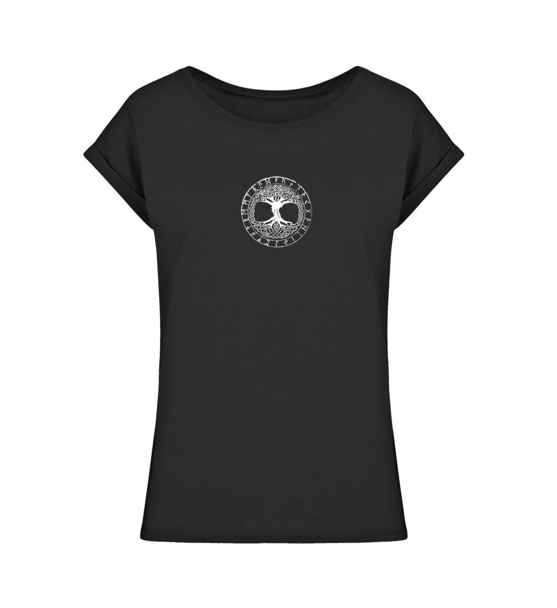Schildmaiden Extendet Shirt – Yggdrasil & Runen Design - Nordic Viking Wear