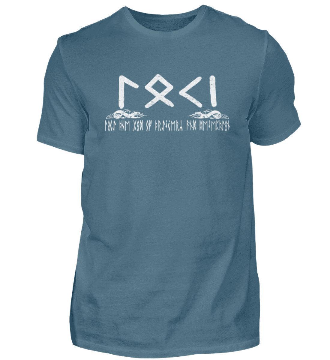 Loki Runenschrift T-Shirt – Nordischer Gott der List und Täuschung - Nordic Viking Wear