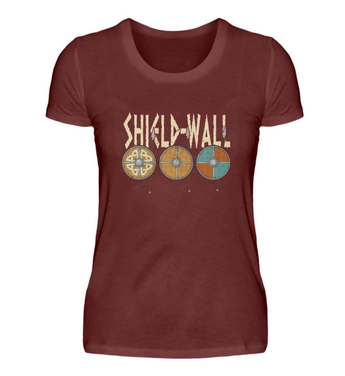 Schildmaiden Premiumshirt Schildwall - Krieger Verteidigungslinie - Nordische Schlacht Bekleidung - Nordic Viking Wear