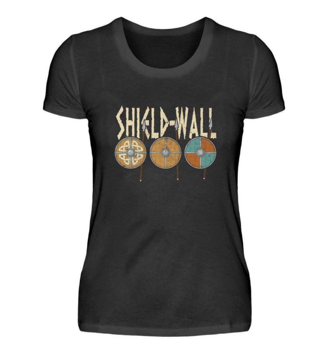 Schildmaiden Premiumshirt Schildwall - Krieger Verteidigungslinie - Nordische Schlacht Bekleidung - Nordic Viking Wear