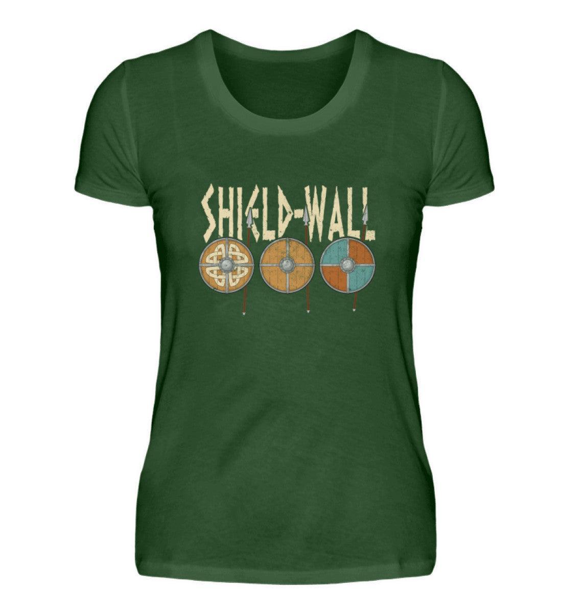 Schildmaiden Premiumshirt Schildwall - Krieger Verteidigungslinie - Nordische Schlacht Bekleidung - Nordic Viking Wear
