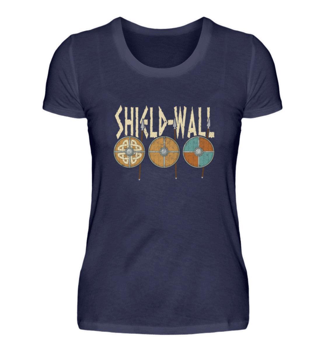 Schildmaiden Premiumshirt Schildwall - Krieger Verteidigungslinie - Nordische Schlacht Bekleidung - Nordic Viking Wear