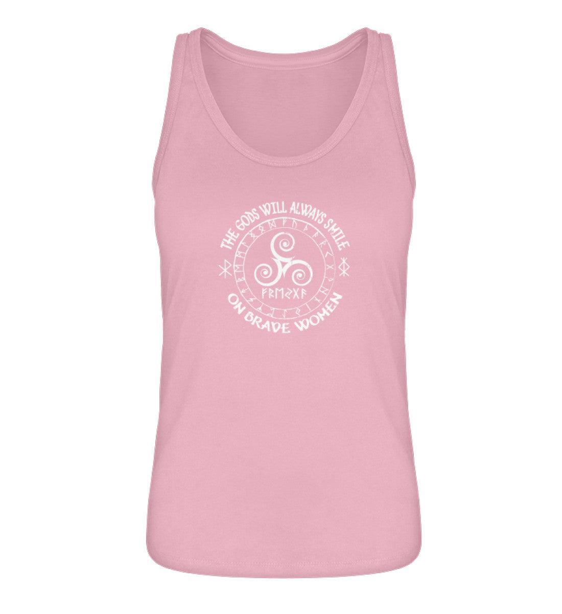 Segen der Götter: Inspirierendes Schildmaiden Tanktop 'The Gods Will Always Smile on Brave Women - Nordic Viking Wear