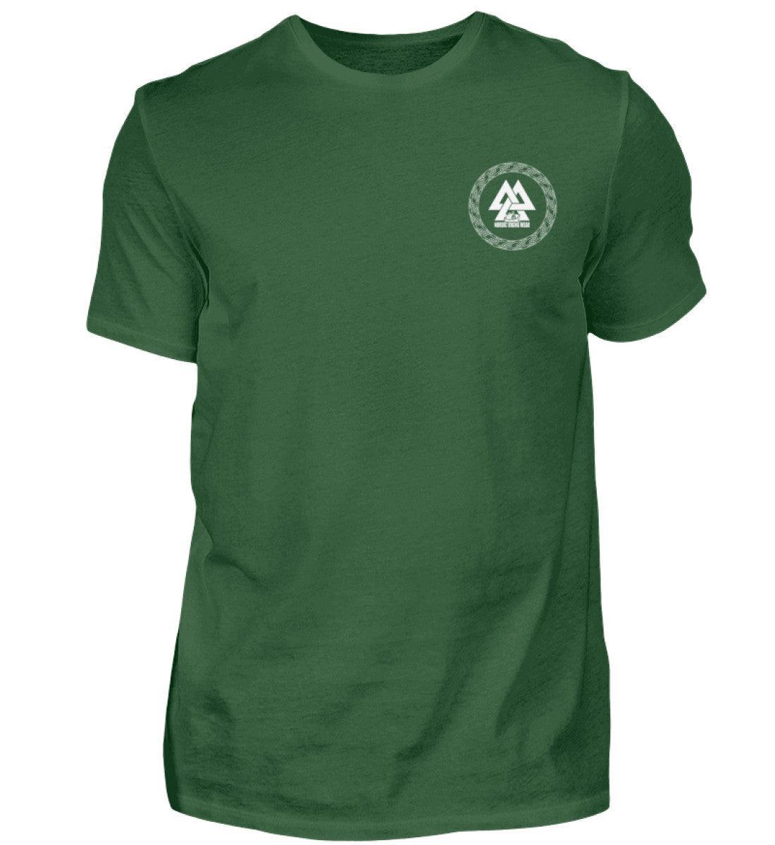 Wikinger Front und Backprint -Plünderer T-Shirt – "Mir reicht's, ich gehe plündern" – Drachenschiff-Design - Nordic Viking Wear