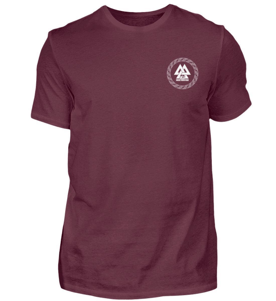 Wikinger Front und Backprint -Plünderer T-Shirt – "Mir reicht's, ich gehe plündern" – Drachenschiff-Design - Nordic Viking Wear