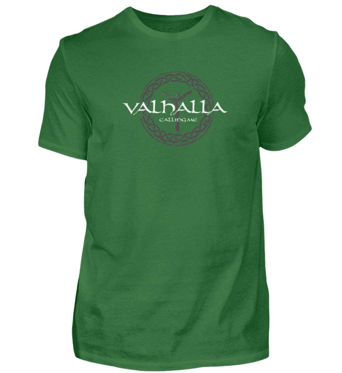 Wikinger-Premiumshirt "Valhalla Calling Me" mit Rune Algiz – Nordische Mythologie T-Shirt - Nordic Viking Wear