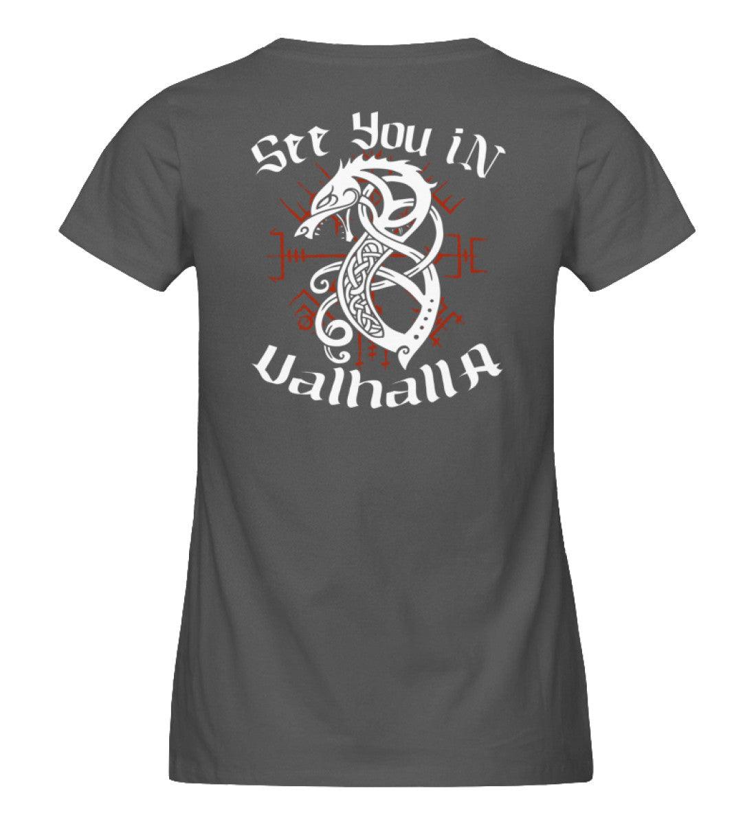 "Fenrir’s Oath" Schildmaiden-Expresser Shirt – "See You in Valhalla" - Nordic Viking Wear