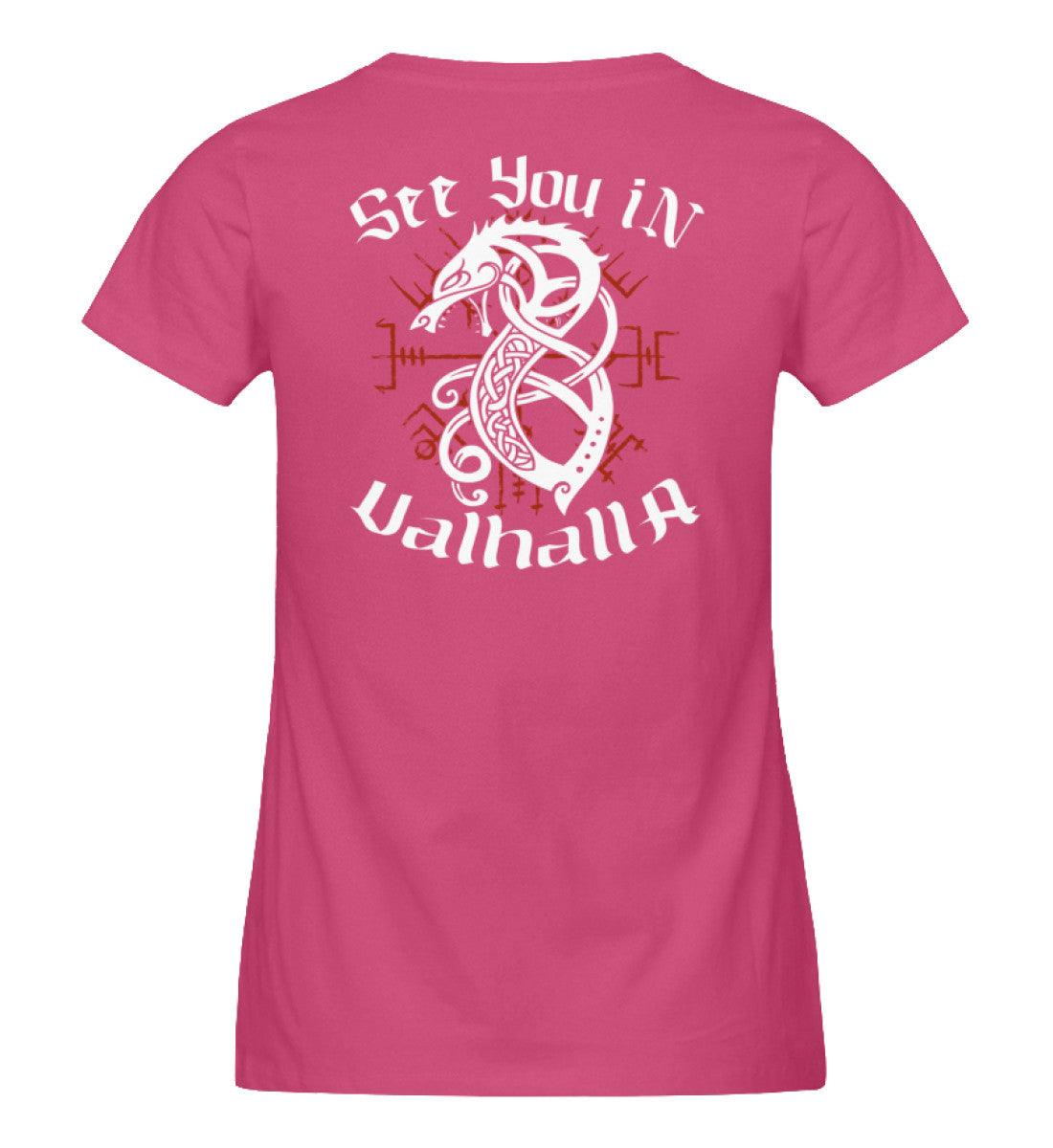 "Fenrir’s Oath" Schildmaiden-Expresser Shirt – "See You in Valhalla" - Nordic Viking Wear