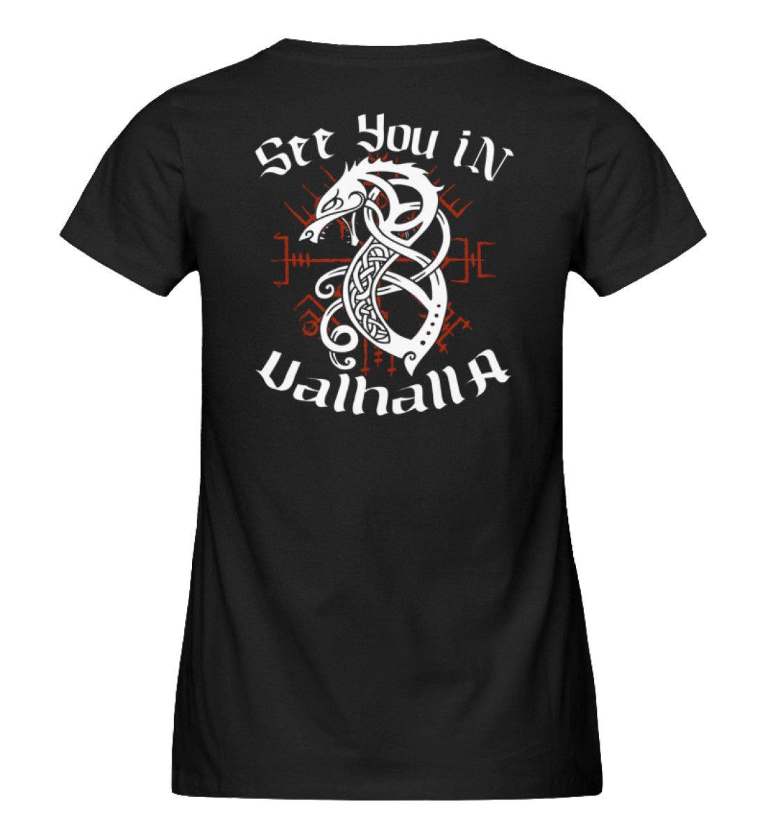 "Fenrir’s Oath" Schildmaiden-Expresser Shirt – "See You in Valhalla" - Nordic Viking Wear