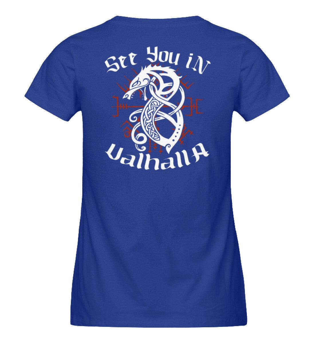 "Fenrir’s Oath" Schildmaiden-Expresser Shirt – "See You in Valhalla" - Nordic Viking Wear
