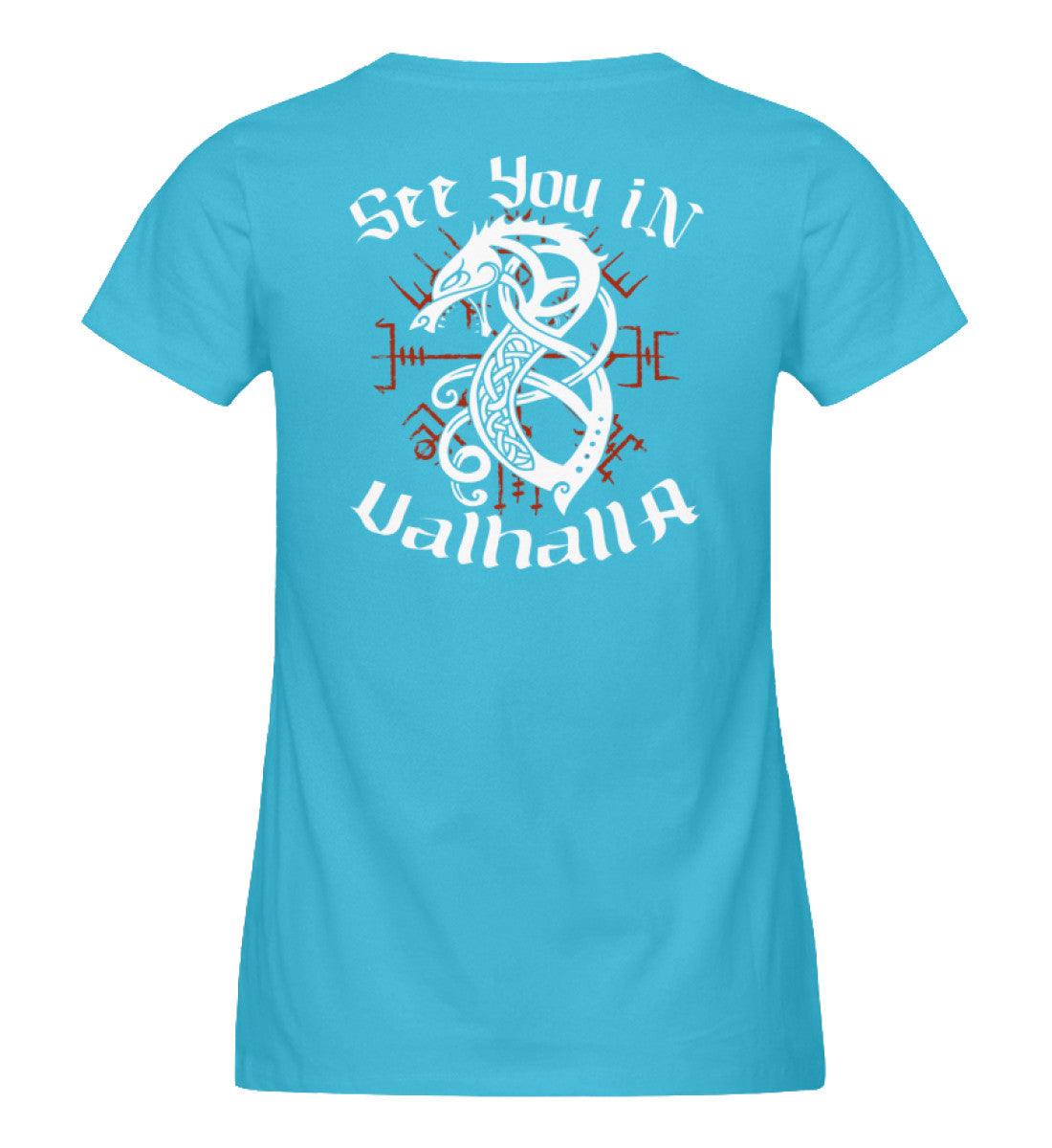 "Fenrir’s Oath" Schildmaiden-Expresser Shirt – "See You in Valhalla" - Nordic Viking Wear