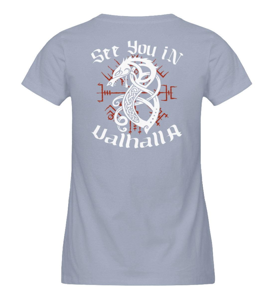 "Fenrir’s Oath" Schildmaiden-Expresser Shirt – "See You in Valhalla" - Nordic Viking Wear