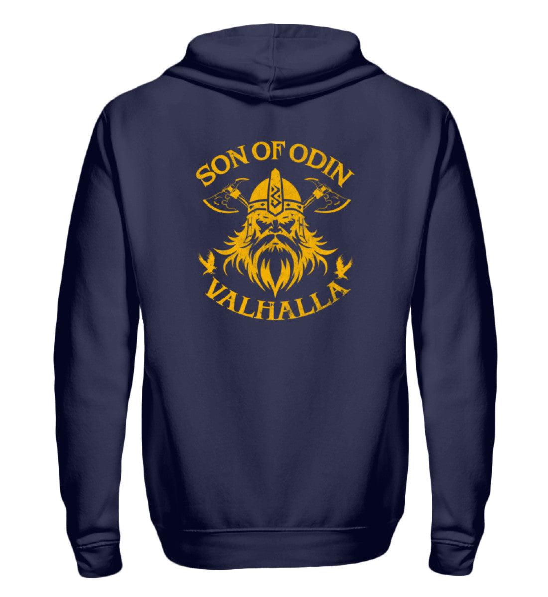 ⚡ Son of Odin – Valhalla Zipp-Hoodie | Wikinger Kapuzenjacke für Krieger ⚡ - Nordic Viking Wear