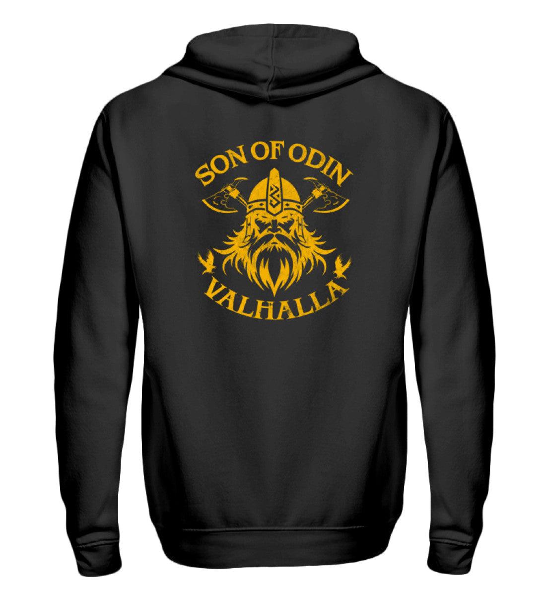 ⚡ Son of Odin – Valhalla Zipp-Hoodie | Wikinger Kapuzenjacke für Krieger ⚡ - Nordic Viking Wear