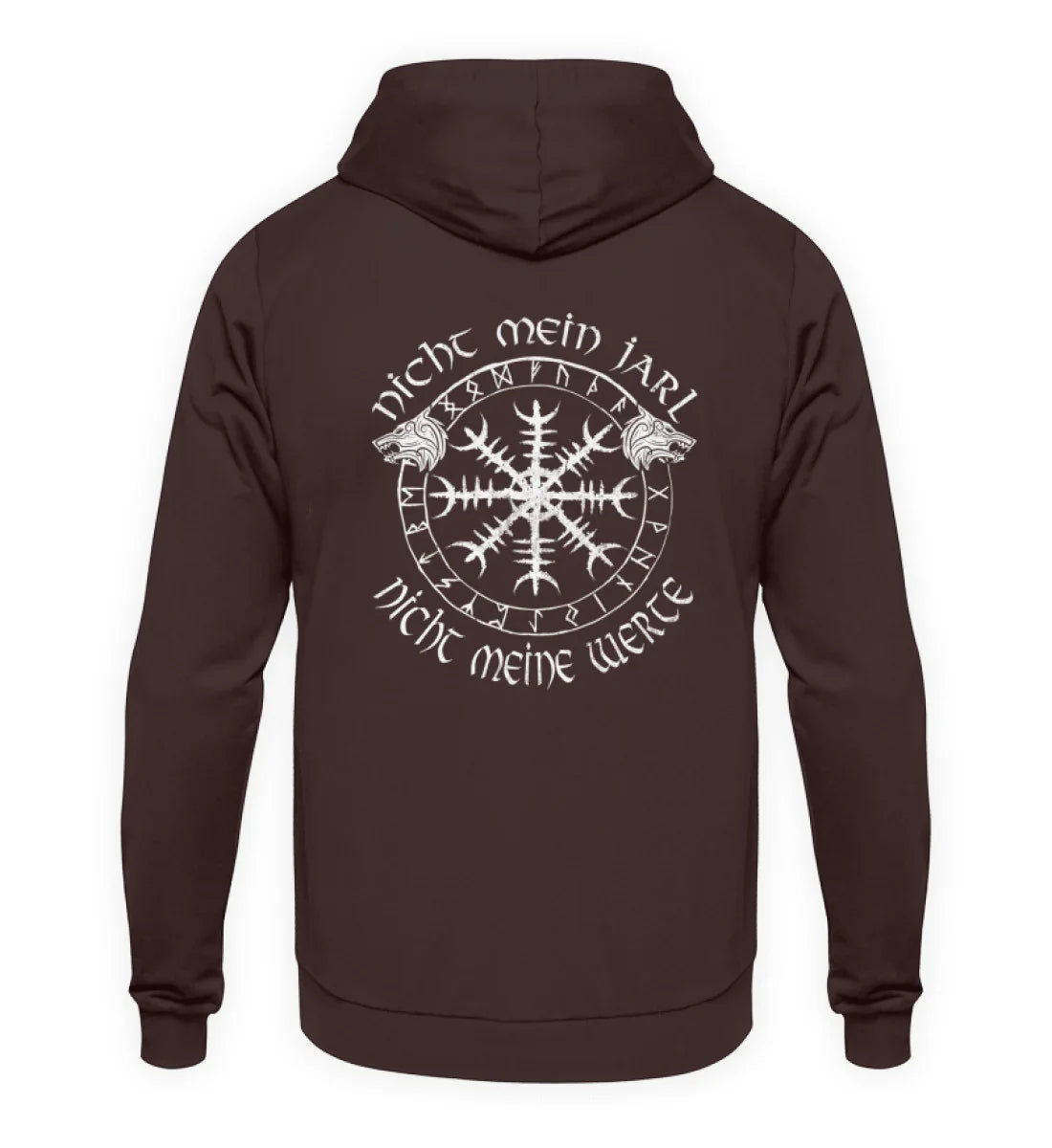 Hoodie Nicht Mein Jarl Nicht Meine Werte - Unisex Kapuzenpullover Hoodie - Nordic Viking Wear