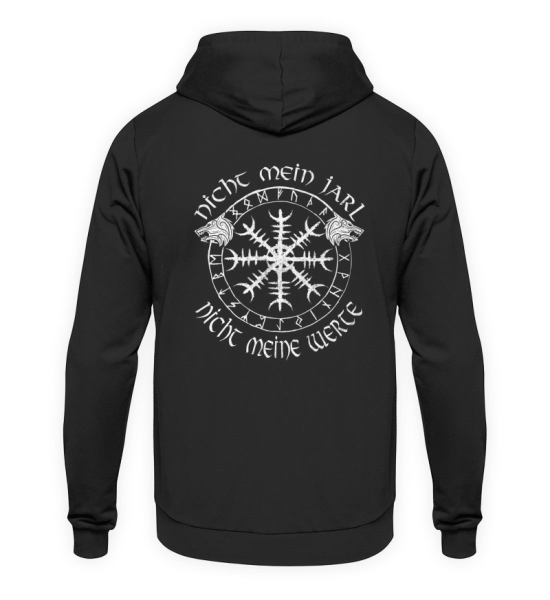 Hoodie Nicht Mein Jarl Nicht Meine Werte - Unisex Kapuzenpullover Hoodie - Nordic Viking Wear