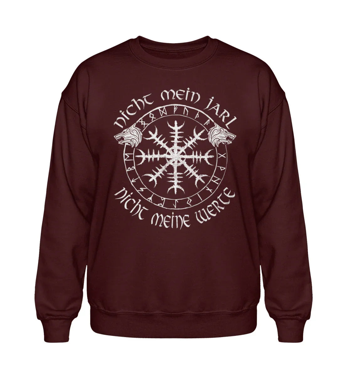 Heavy Blend Sweatshirt Nicht Mein Jarl Nicht Meine Werte Heavy Blend Sweatshirt - Nordic Viking Wear