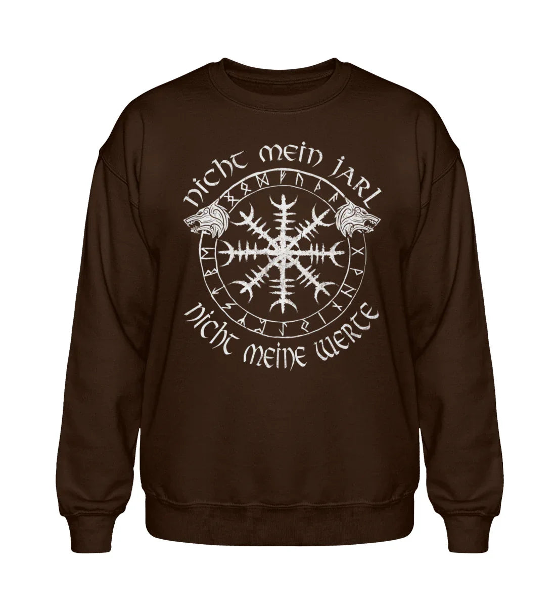 Heavy Blend Sweatshirt Nicht Mein Jarl Nicht Meine Werte Heavy Blend Sweatshirt - Nordic Viking Wear