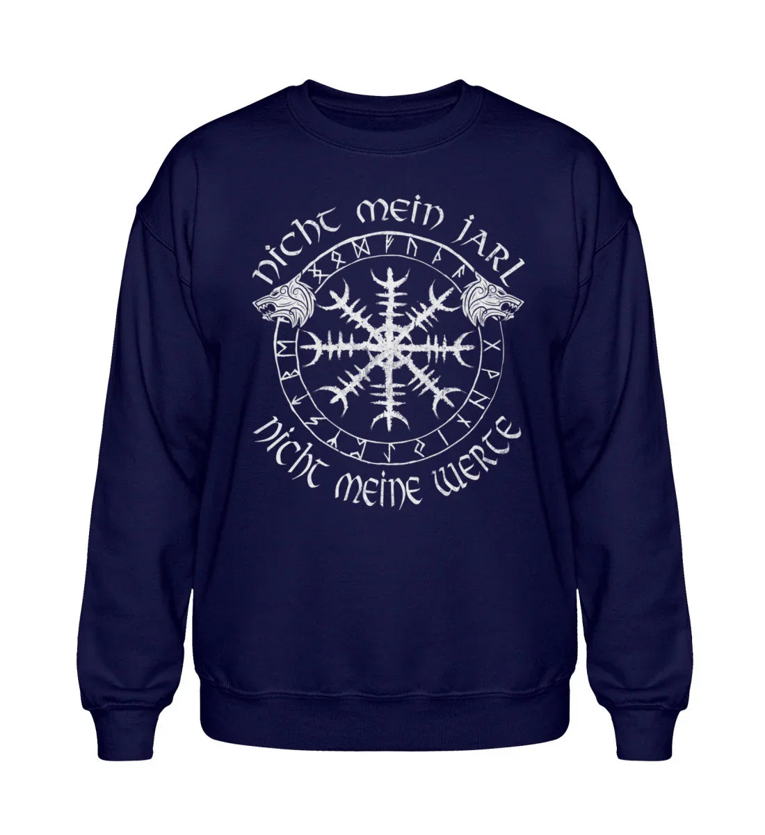 Heavy Blend Sweatshirt Nicht Mein Jarl Nicht Meine Werte Heavy Blend Sweatshirt - Nordic Viking Wear