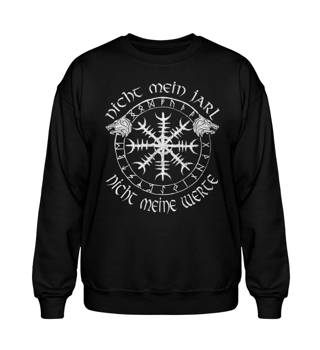 Heavy Blend Sweatshirt Nicht Mein Jarl Nicht Meine Werte Heavy Blend Sweatshirt - Nordic Viking Wear