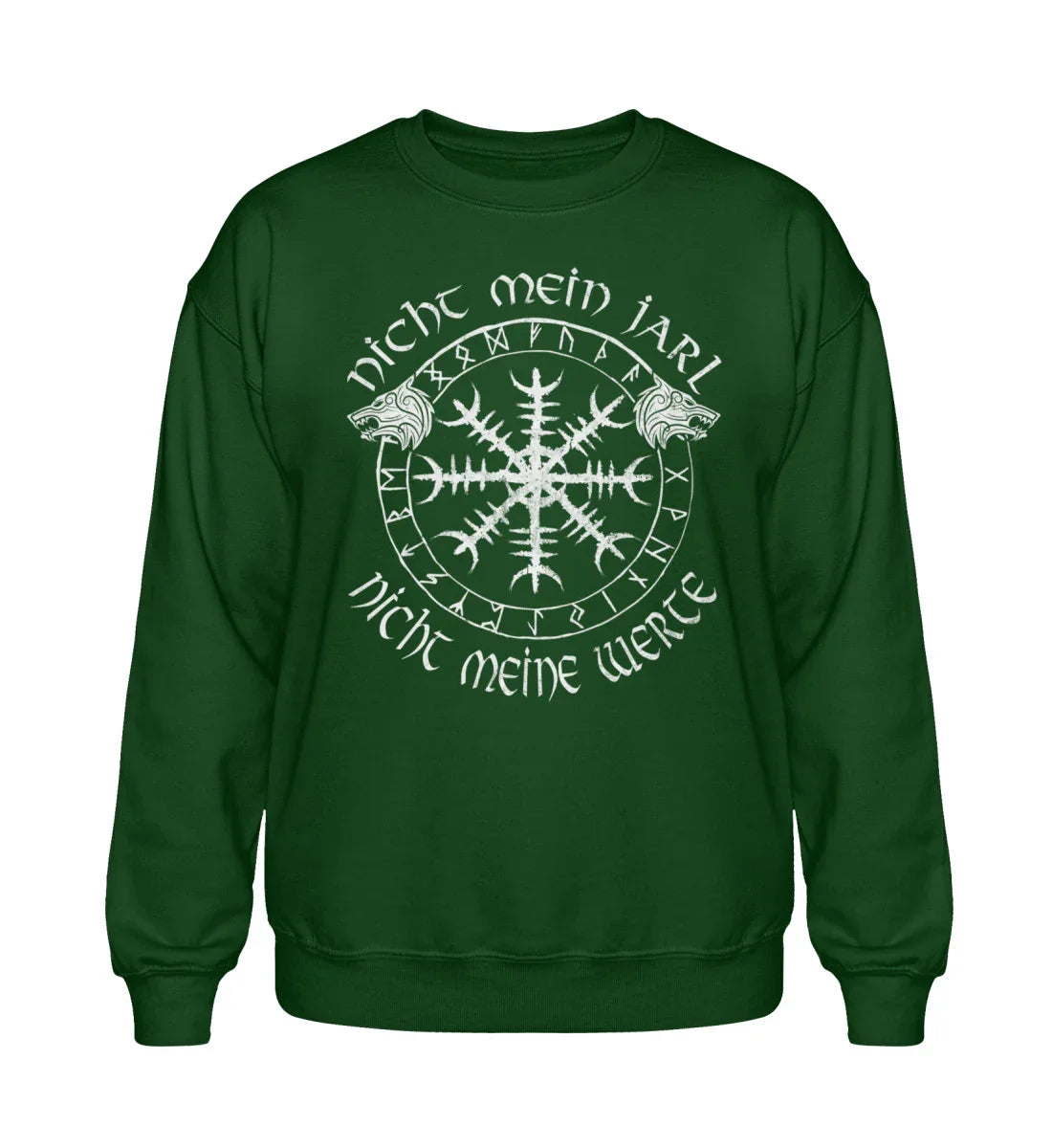 Heavy Blend Sweatshirt Nicht Mein Jarl Nicht Meine Werte Heavy Blend Sweatshirt - Nordic Viking Wear