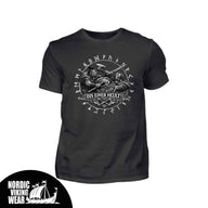 Wikinger Premiumshirt Frontprint -Bis-Einer-Heult.