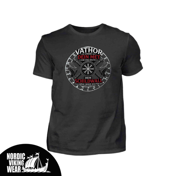 Wikinger Premiumshirt Frontprint Vathor Unser.