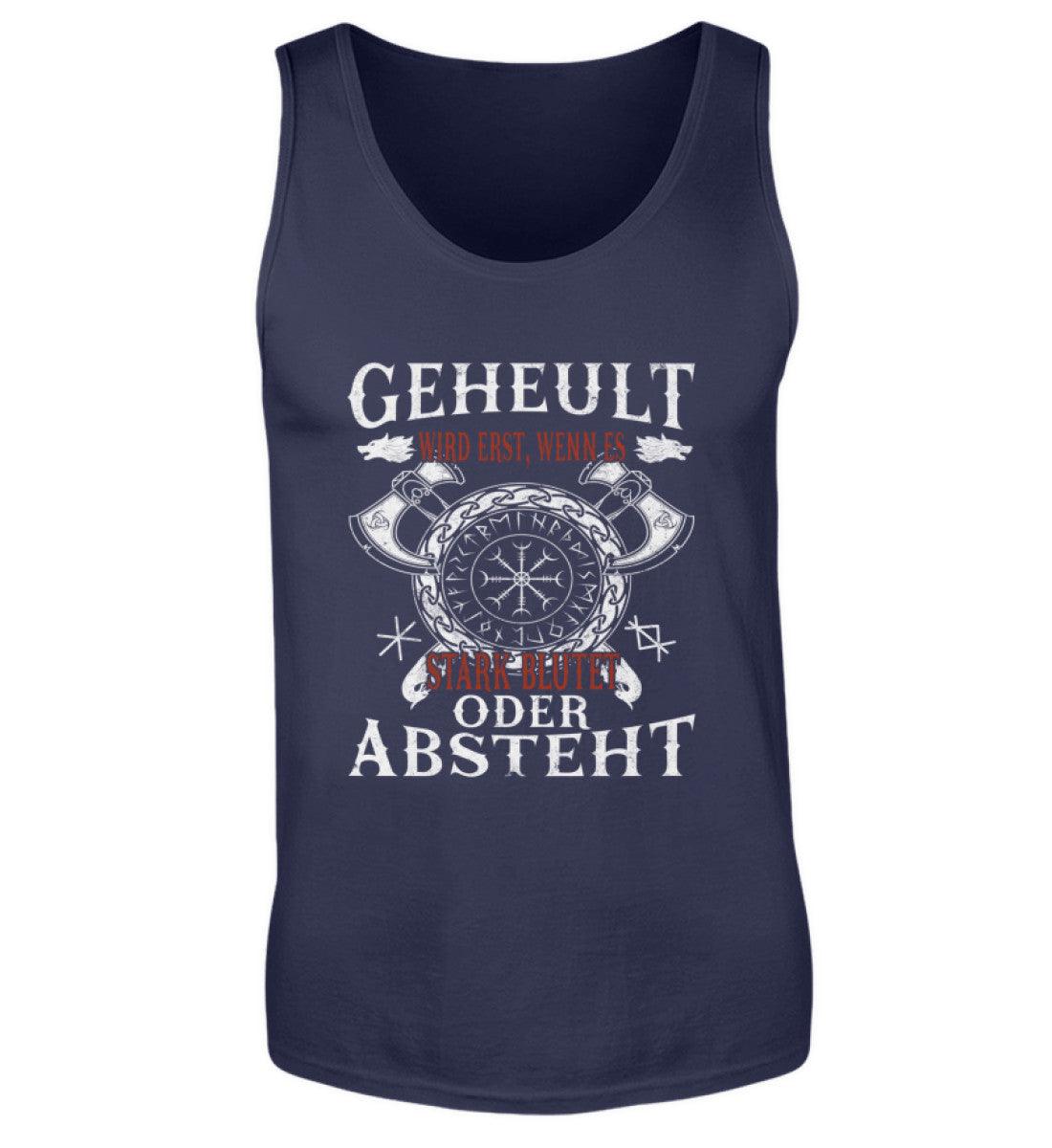 Lustiges Wikinger Tanktop Geheult Herren Baumwolle Tanktop Geschenk hochwertig bedruckt