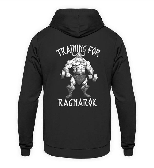 Wikinger Bodybuilder Hoodie "Training für Ragnarök" – Motivation & Stärke für das Fitnessstudio - Nordic Viking Wear