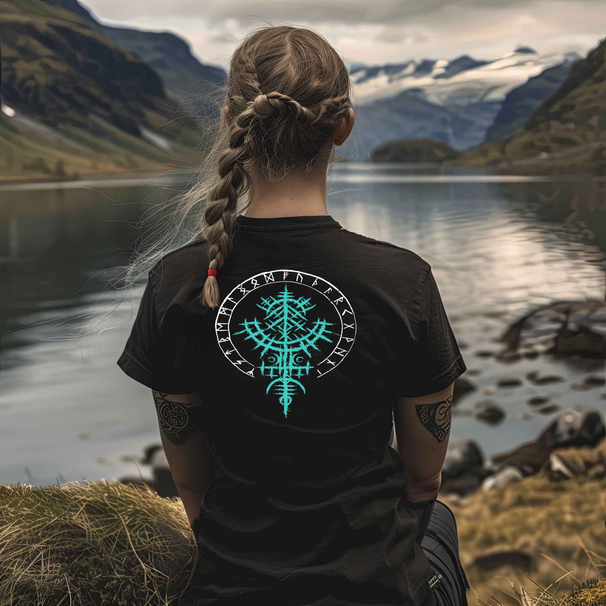 Schildmaiden Expresser Shirt Mystisches Runenbaum-Design – Nordische Symbolik für Schildmaiden und Krieger