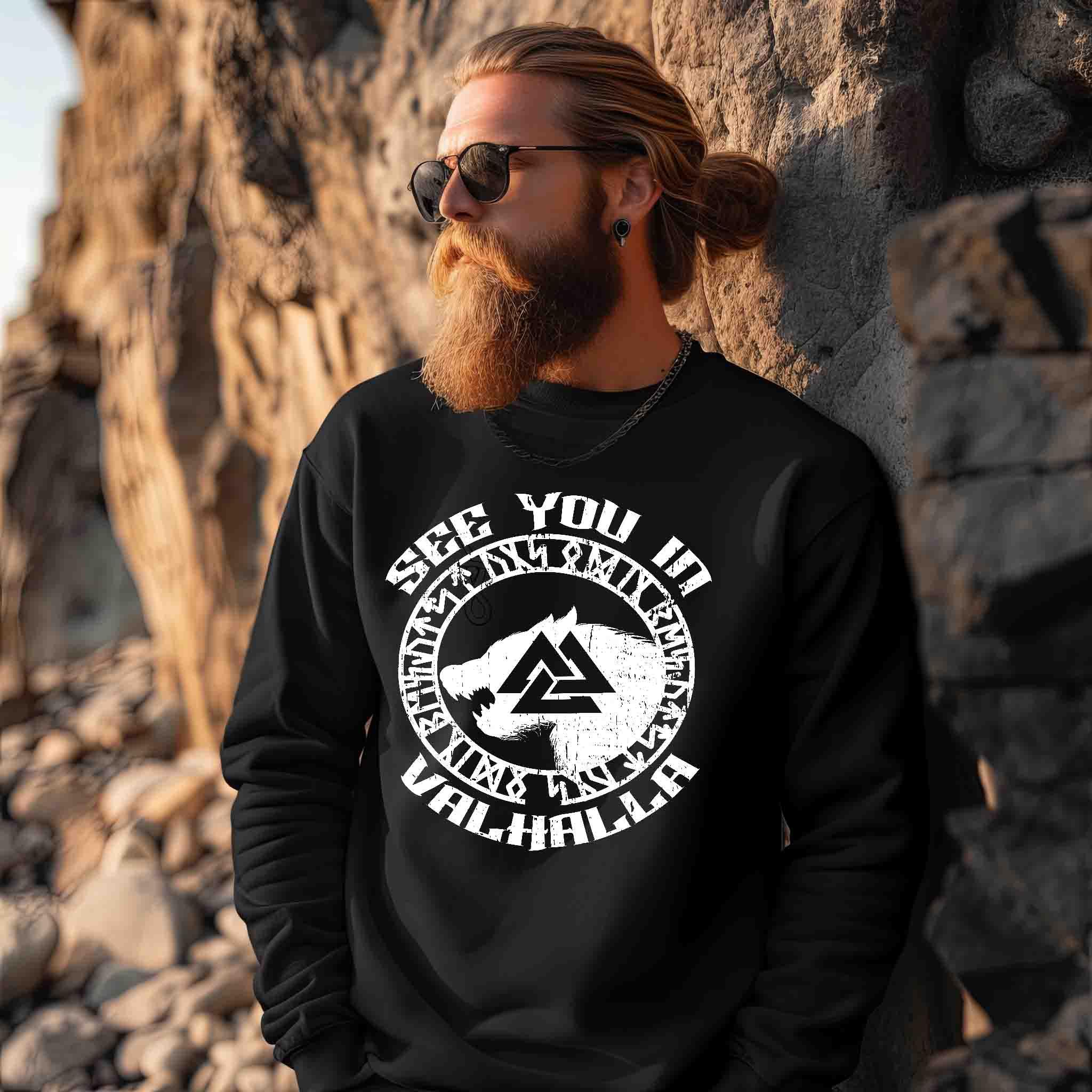 Heavy Blend Sweatshirt – „See You in Valhalla“