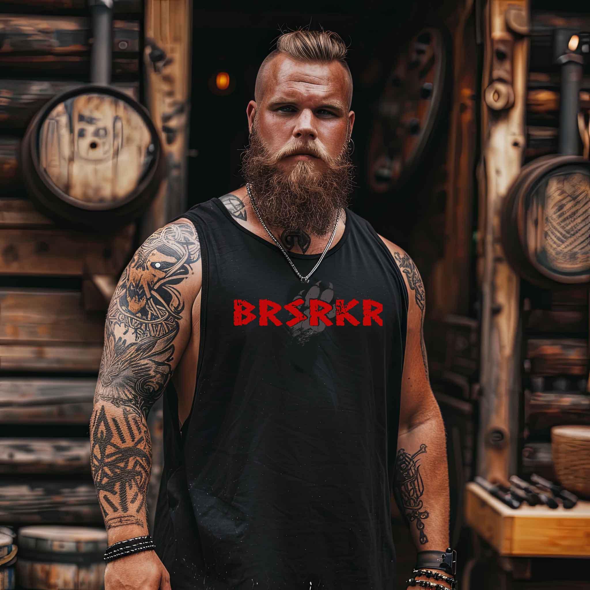 Wikinger Berserker Bärenkralle Tanktop – Entfessle den Krieger in Dir - Nordic Viking Wear