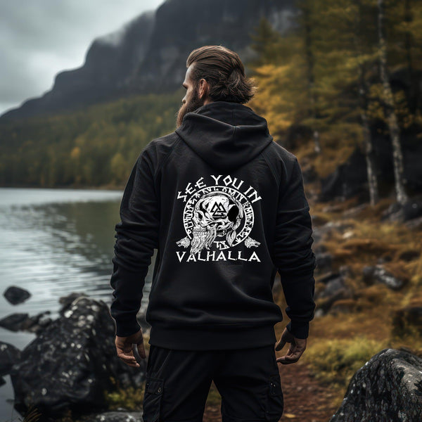 See You in Valhalla: Wikinger Krieger Hoodie für die mutigen Seelen - Nordic Viking Wear