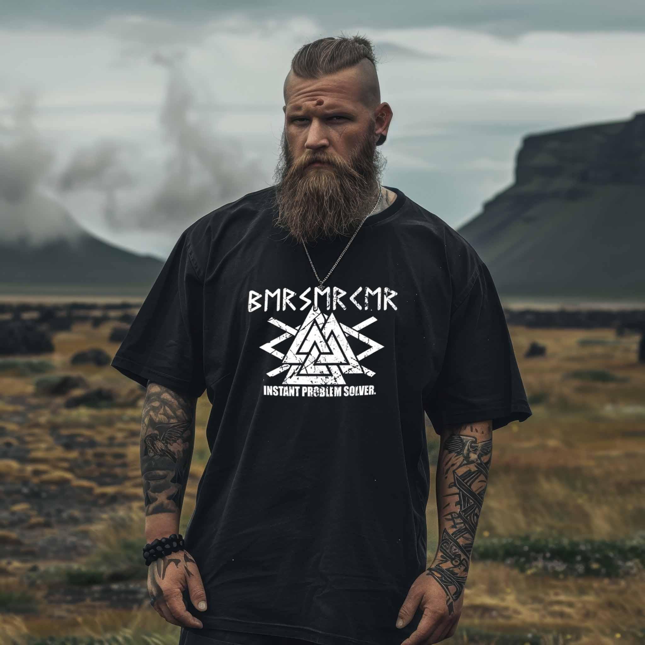 Wikinger Oversized Shirt "Berserker - Instant Problem Solver" - Nordic Viking Wear