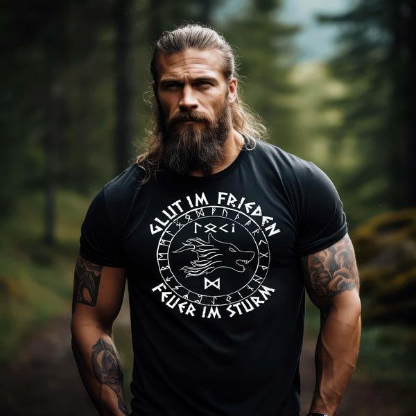 Wikinger Premium T-Shirt "Loki's Erbe" – Kraft und List im nordischen Design - Nordic Viking Wear