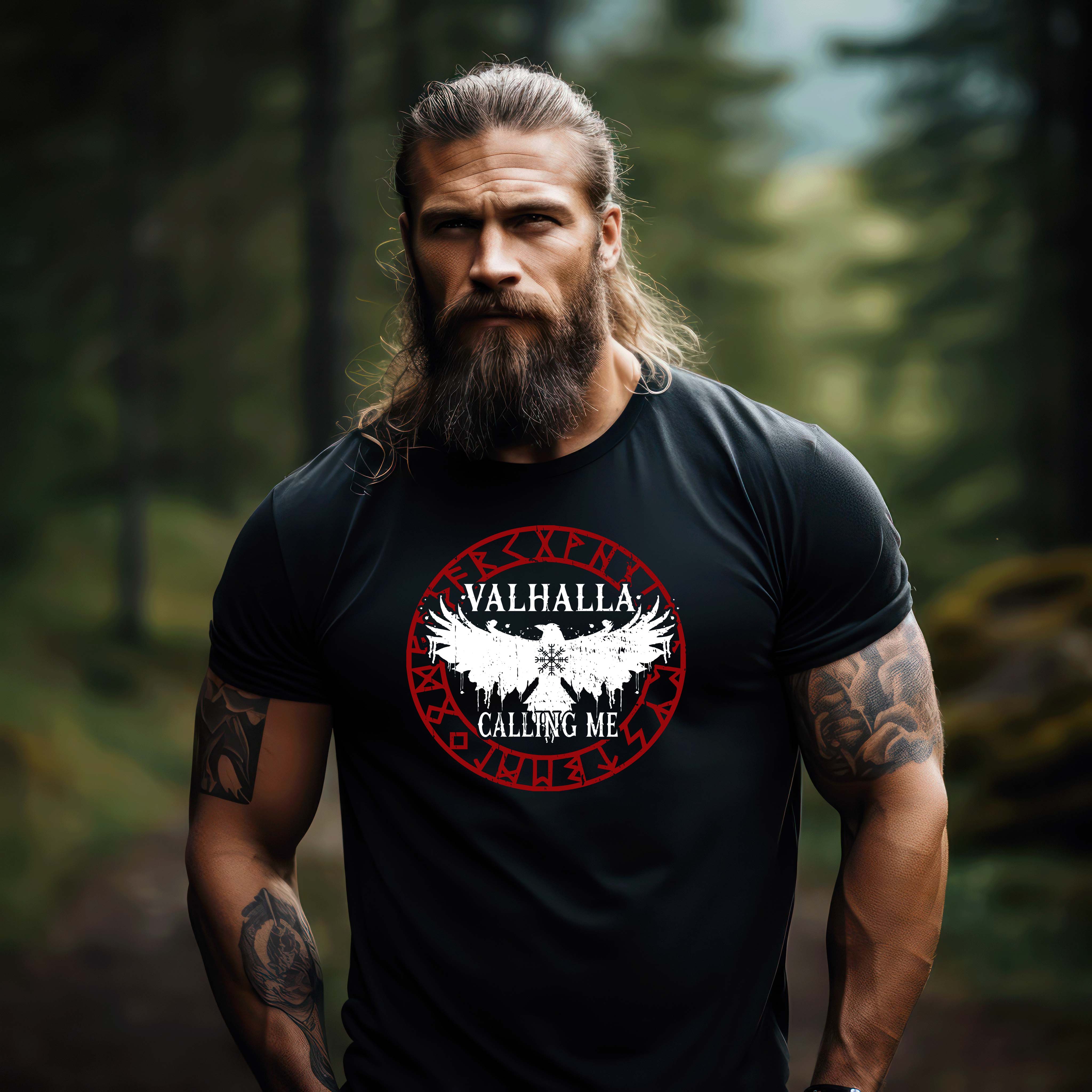 Valhalla Calling Me Wikinger  - Herren Premiumshirt