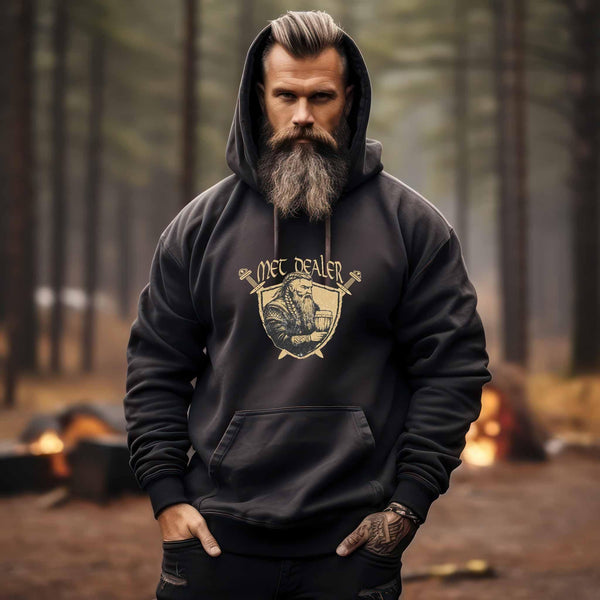 Met Dealer" Wikinger Premium Hoodie – Für wahre Met-Liebhaber und Wikinger-Fans - Nordic Viking Wear