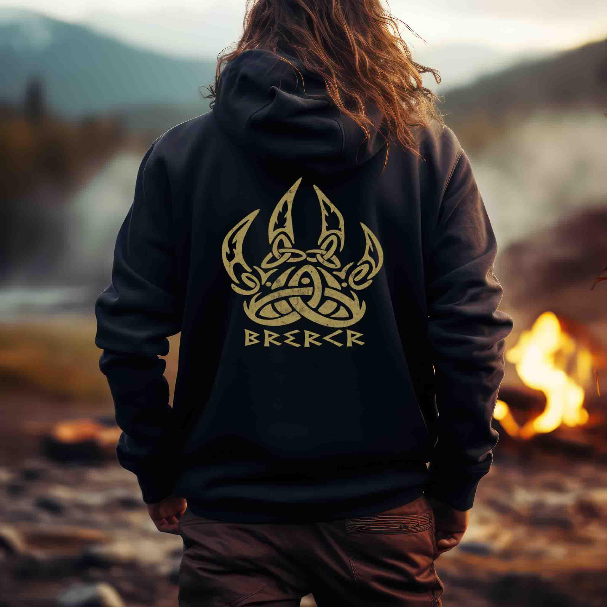 ⚔️ Berserker Zipp-Hoodie – Kraft, Mut & Wildheit! 🐺🔥