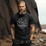Wikinger Premiumshirt Frontprint -Bis-Einer-Heult.
